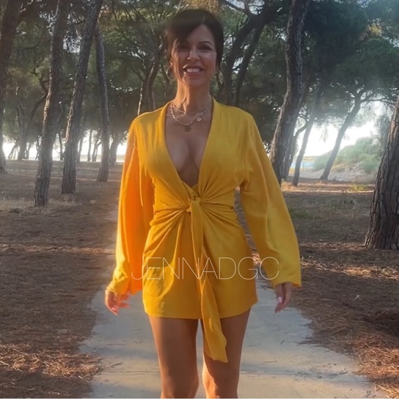 Zara Jacquard Knotted Mini Dress NWT - Picture 8 of 17